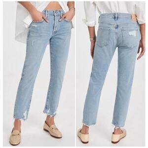 Citizens Of Humanity Light Blue Distressed Boyfriend Jeans